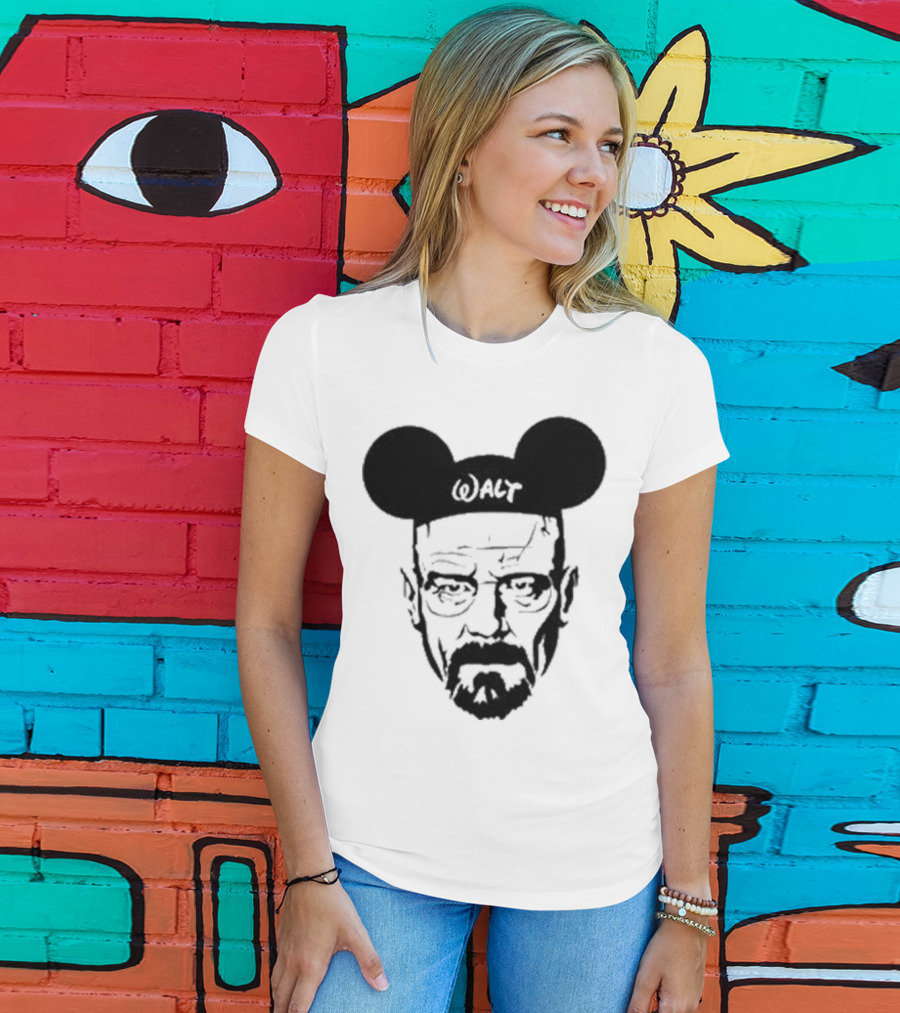 Walt Heisenberg With Mickey Mouse Ears Vintage Mashup T-Shirt