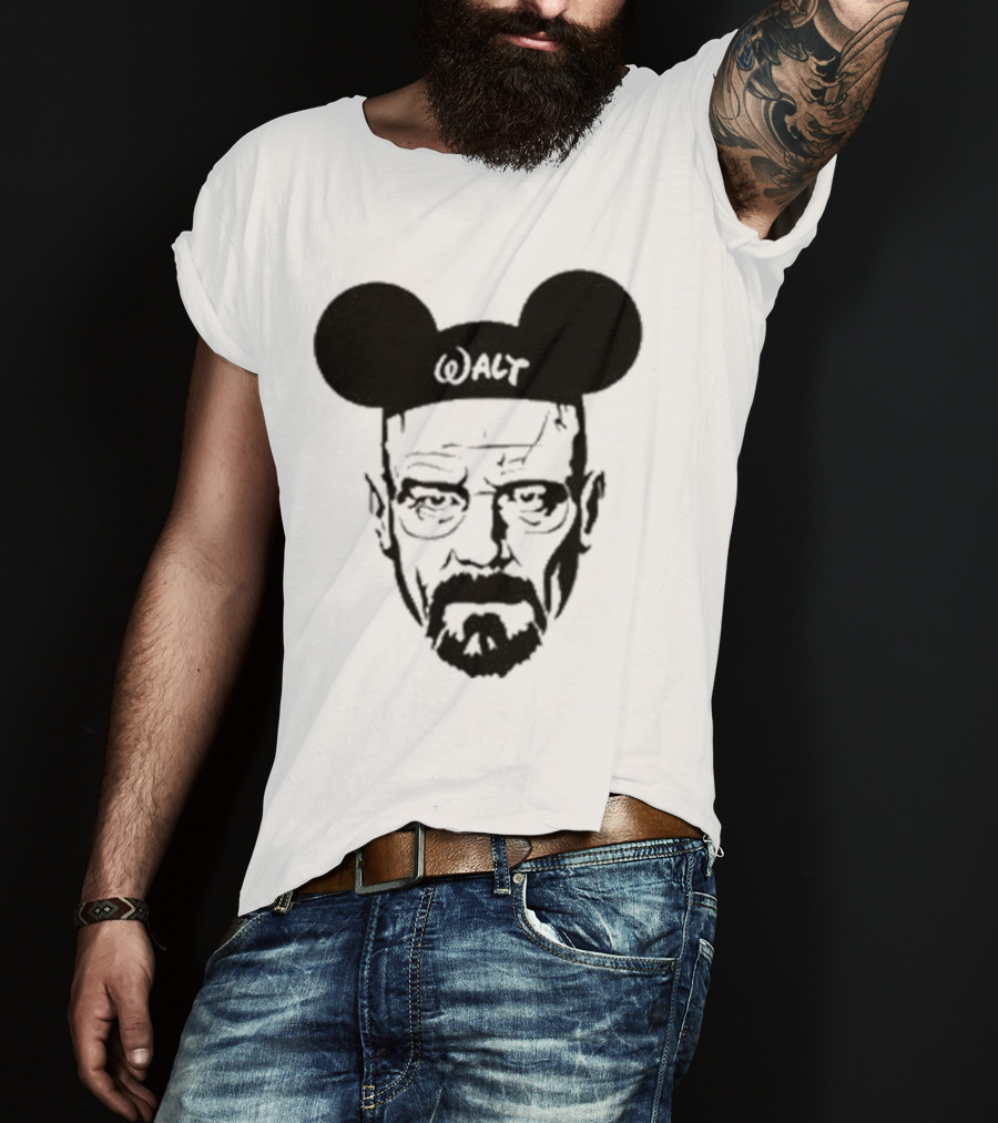 Walt Heisenberg With Mickey Mouse Ears Vintage Mashup T-Shirt