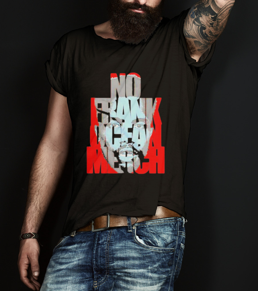 No Frank Ocean Merch Bold Text Face T-Shirt