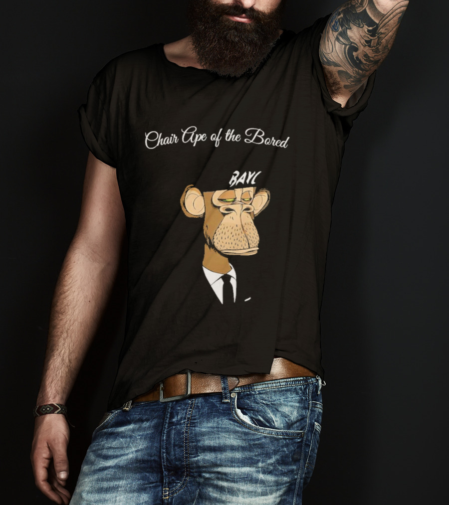 Bored Ape Yacht Club Bared Monkey Face Chair Ape T-Shirt