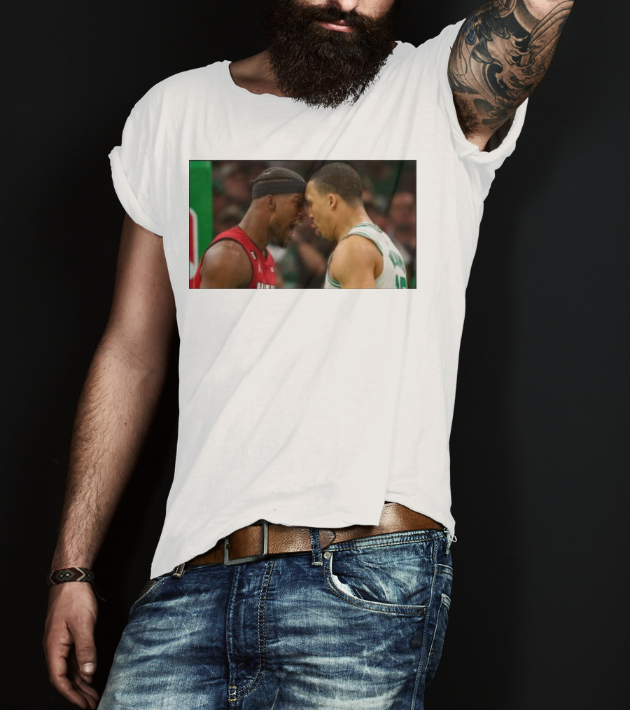 Jimmy Butler Grant Williams Faceoff Heat Celtics T-Shirt
