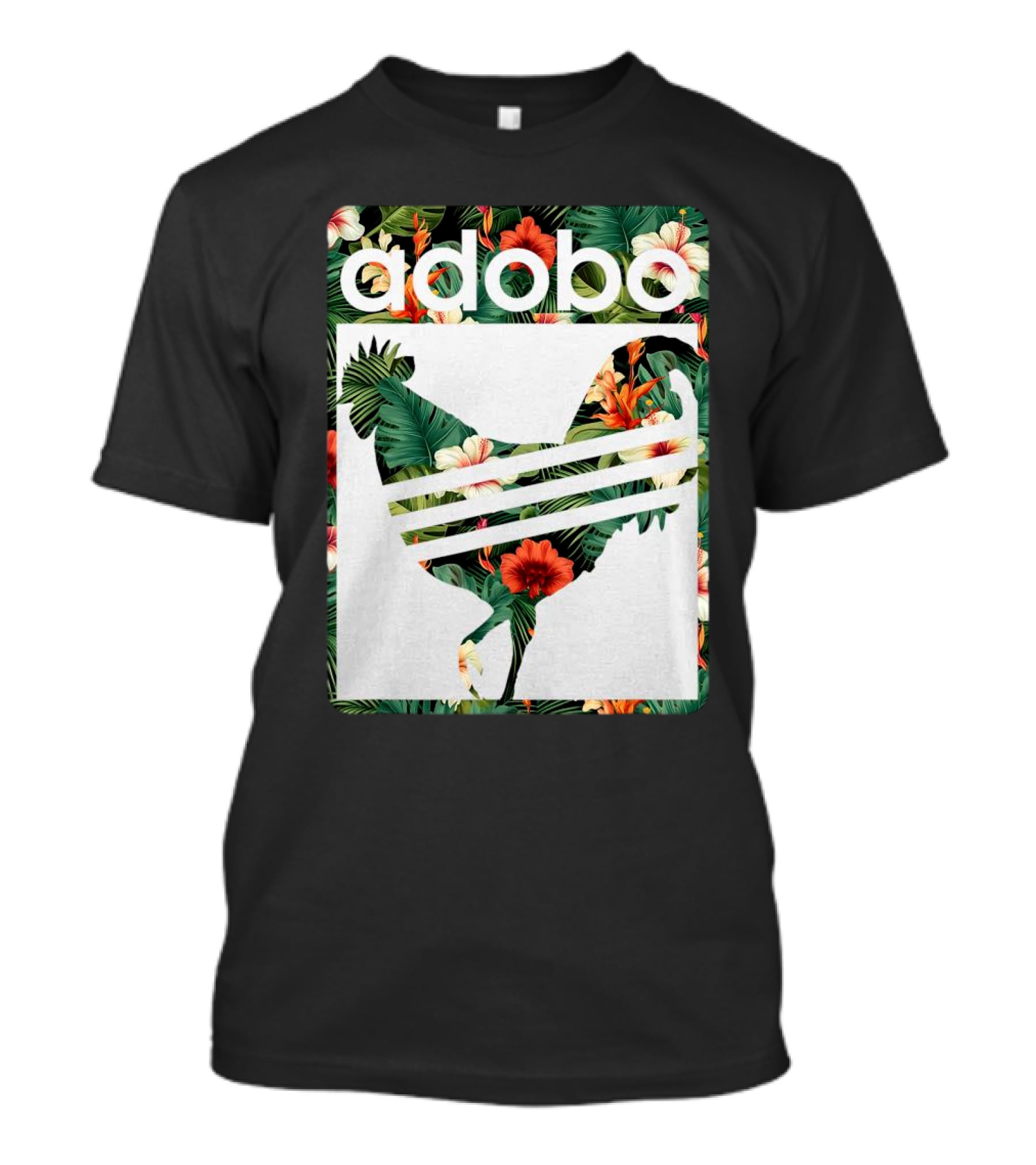 Adobo Floral Chicken T-Shirt