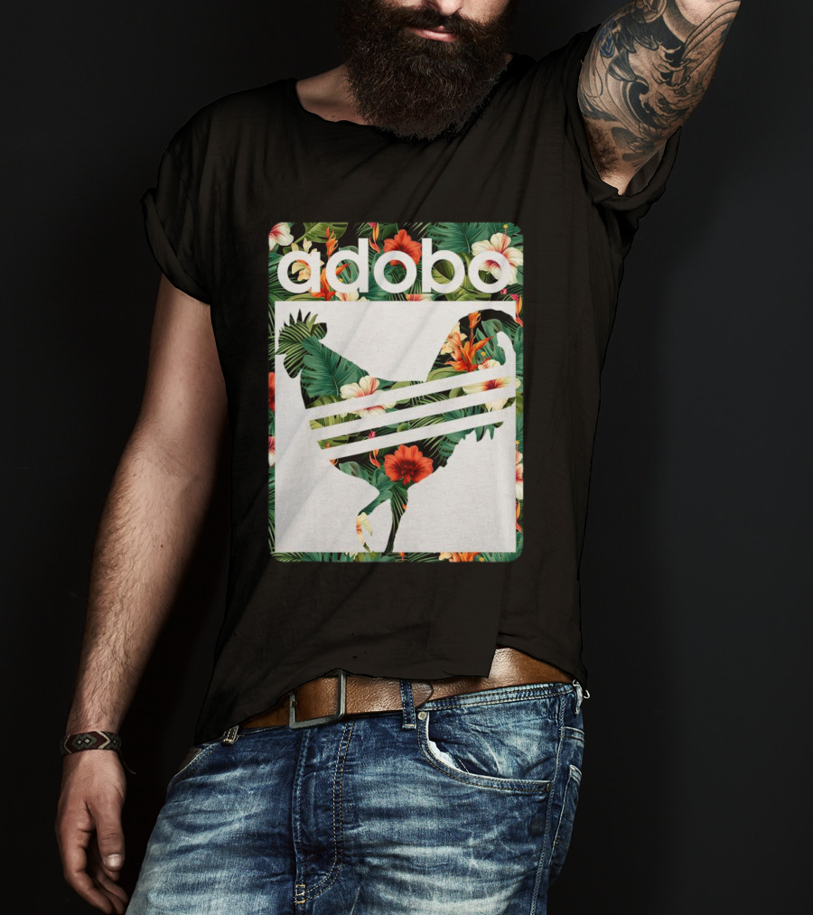 Adobo Floral Chicken T-Shirt