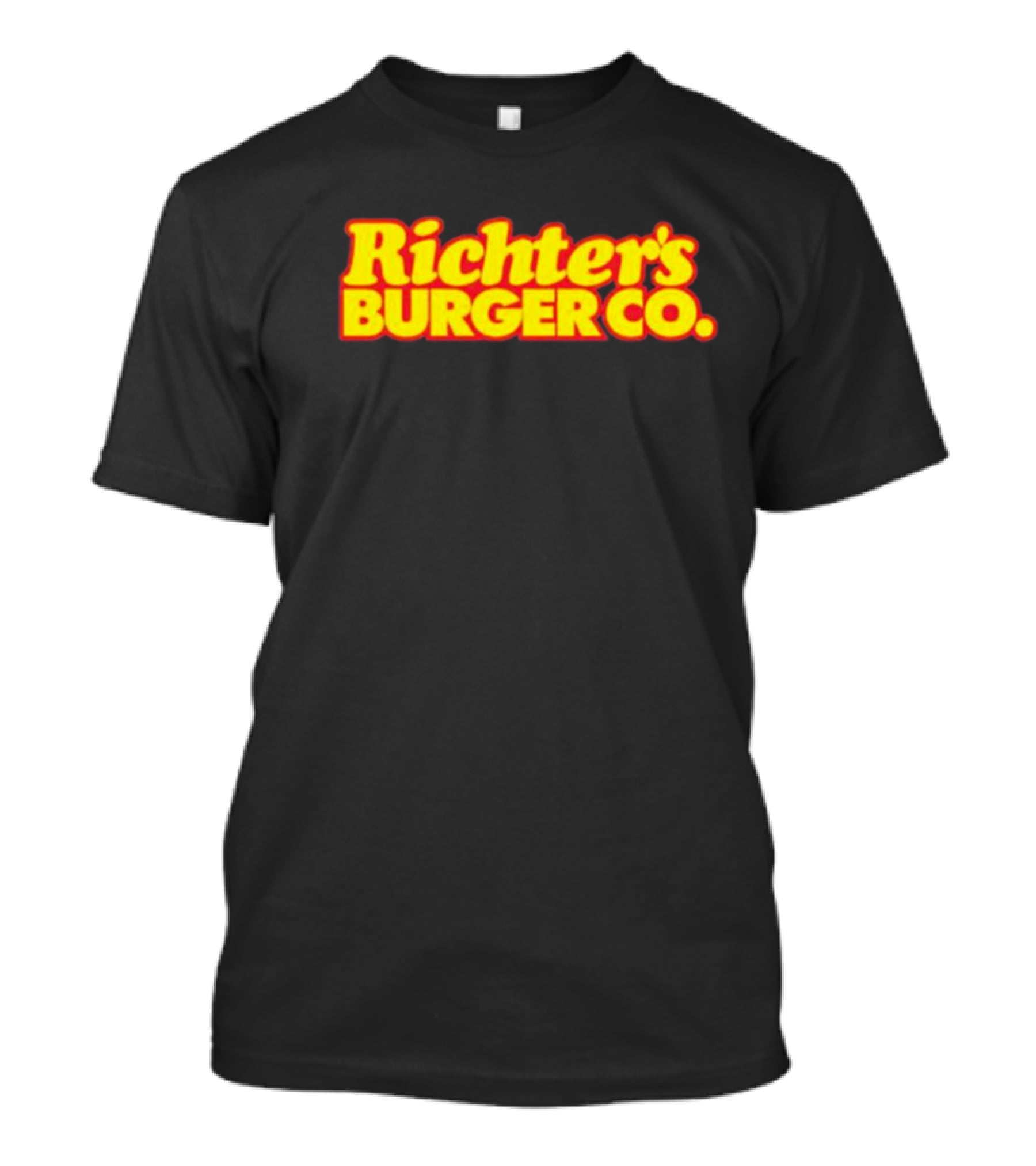 Richter’s Burger Co Classic Logo Yellow And Red T-Shirt