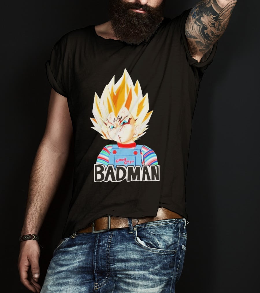 Badman Good Guy Vegeta Chucky Combo T-Shirt