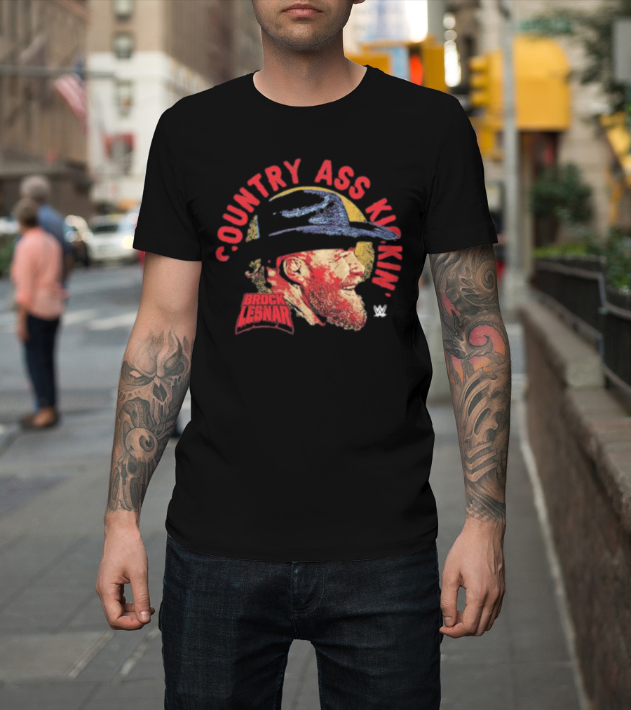 Brock Lesnar Country Ass Kickin' WWE Cowboy Hat T-Shirt