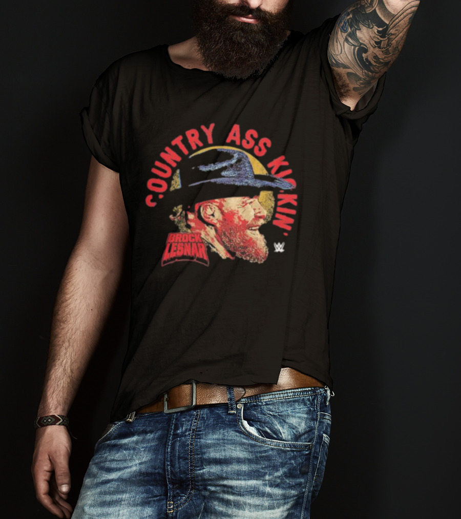 Brock Lesnar Country Ass Kickin' WWE Cowboy Hat T-Shirt