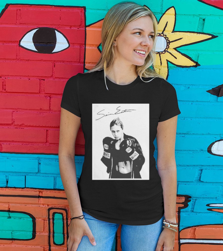 Seniesa Estrada SuperBad Boxing Iconic Reyes Gloves T-Shirt