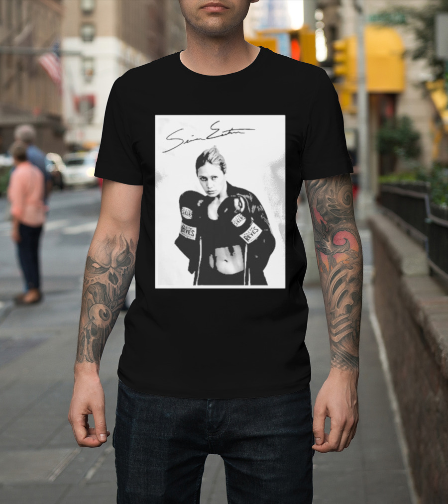 Seniesa Estrada SuperBad Boxing Iconic Reyes Gloves T-Shirt
