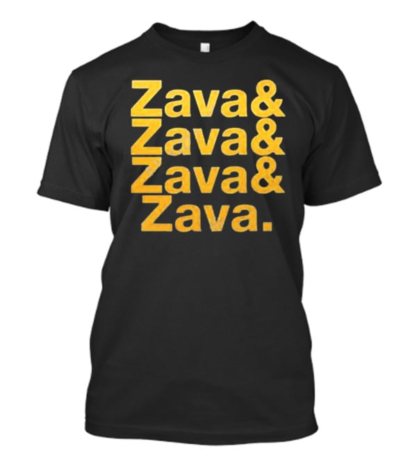 Zava And Zava And Zava And Zava Repeated Typography T-Shirt