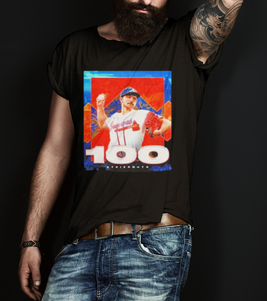 Atlanta Braves Spencer Strider 100 Strikeouts Vintage T-Shirt