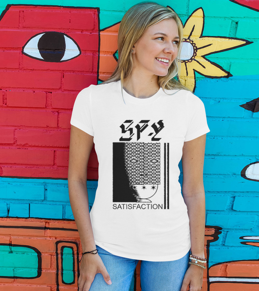 Spy Satisfaction Patterned Mask T-Shirt