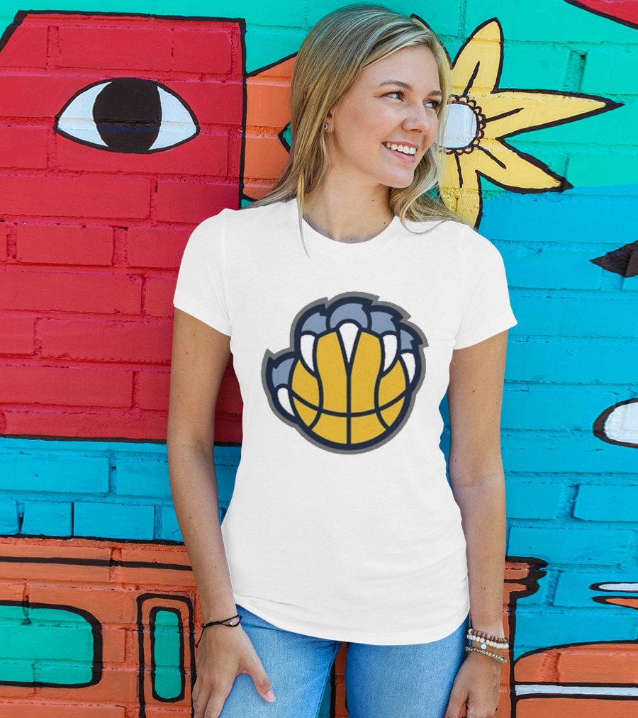 Memphis Grizzlies Claw Basketball T-Shirt
