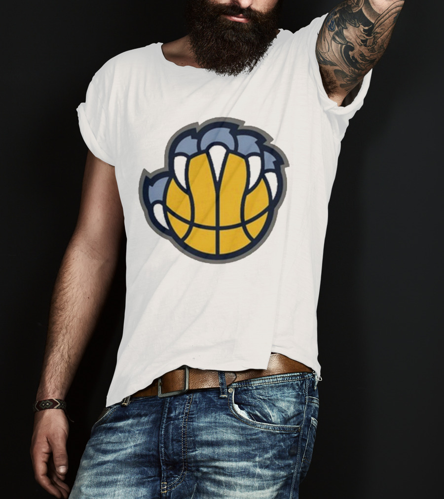Memphis Grizzlies Claw Basketball T-Shirt