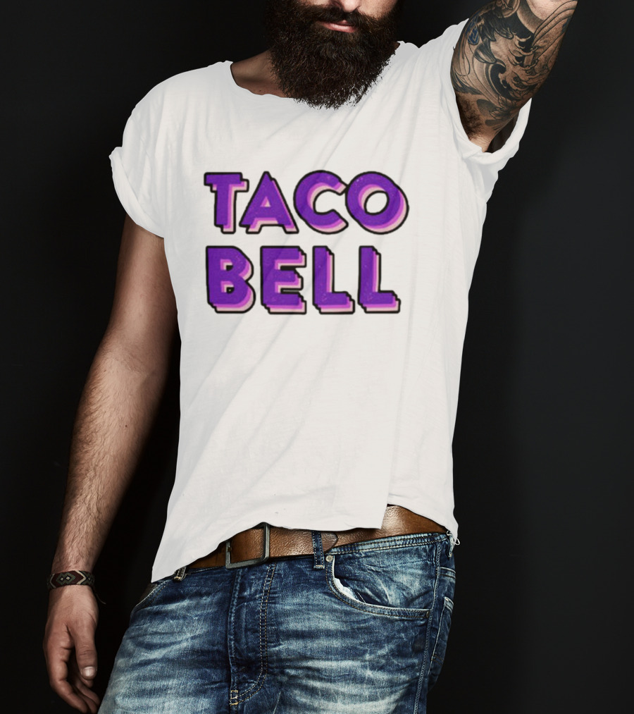 Taco Bell Distress Text T-Shirt