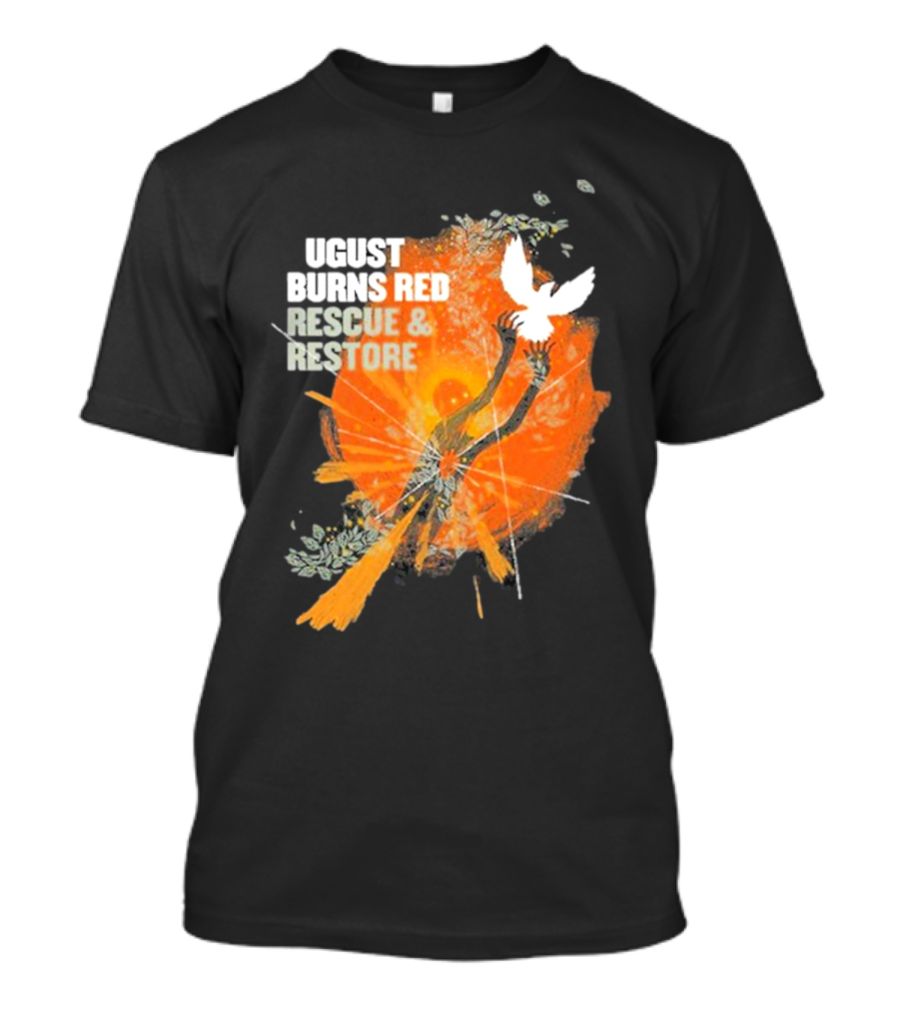 August Burns Red Rescue And Restore Album Uplifted Hands With Dove T-Shirt