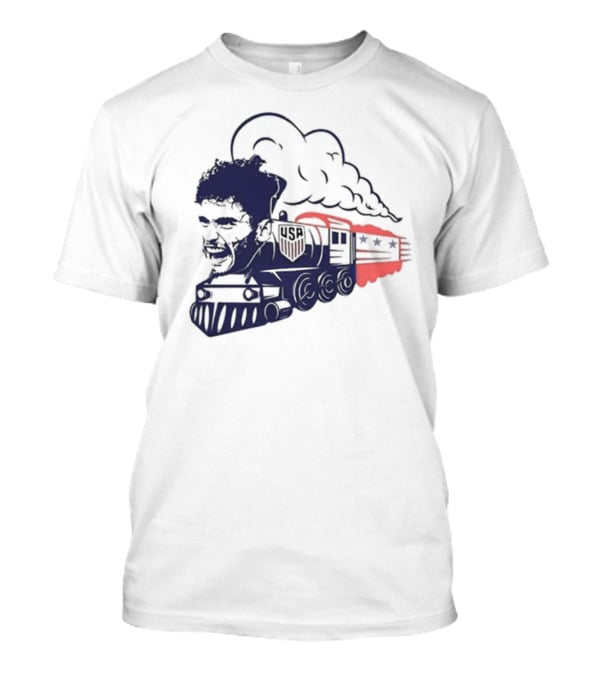 FC Dallas Pepi Train With US Soccer Emblem And Face On Locomotive T-Shirt