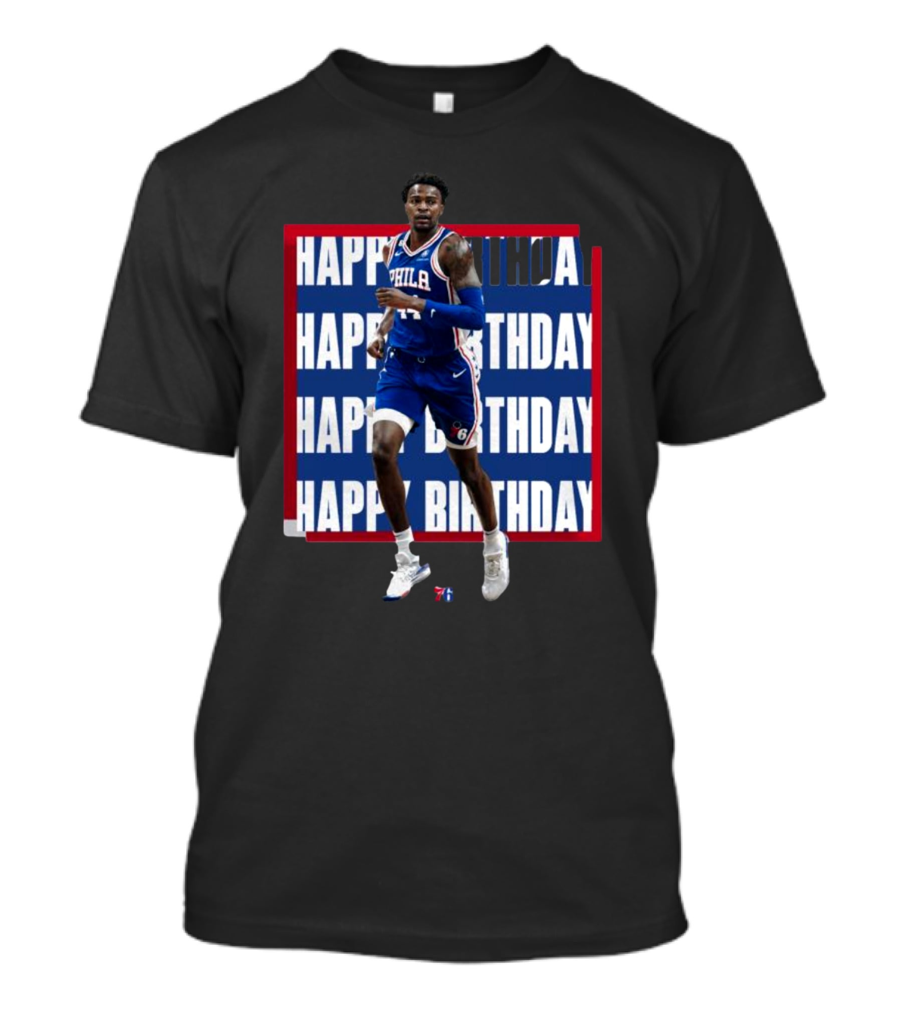 Philadelphia 76ers Happy Birthday Paul Reed Basketball T-Shirt