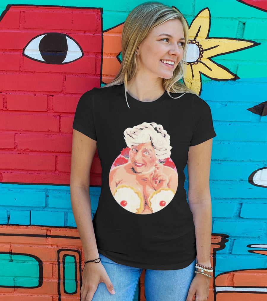 Miriam Saucy Grandma With Cake Pops And Roses T-Shirt