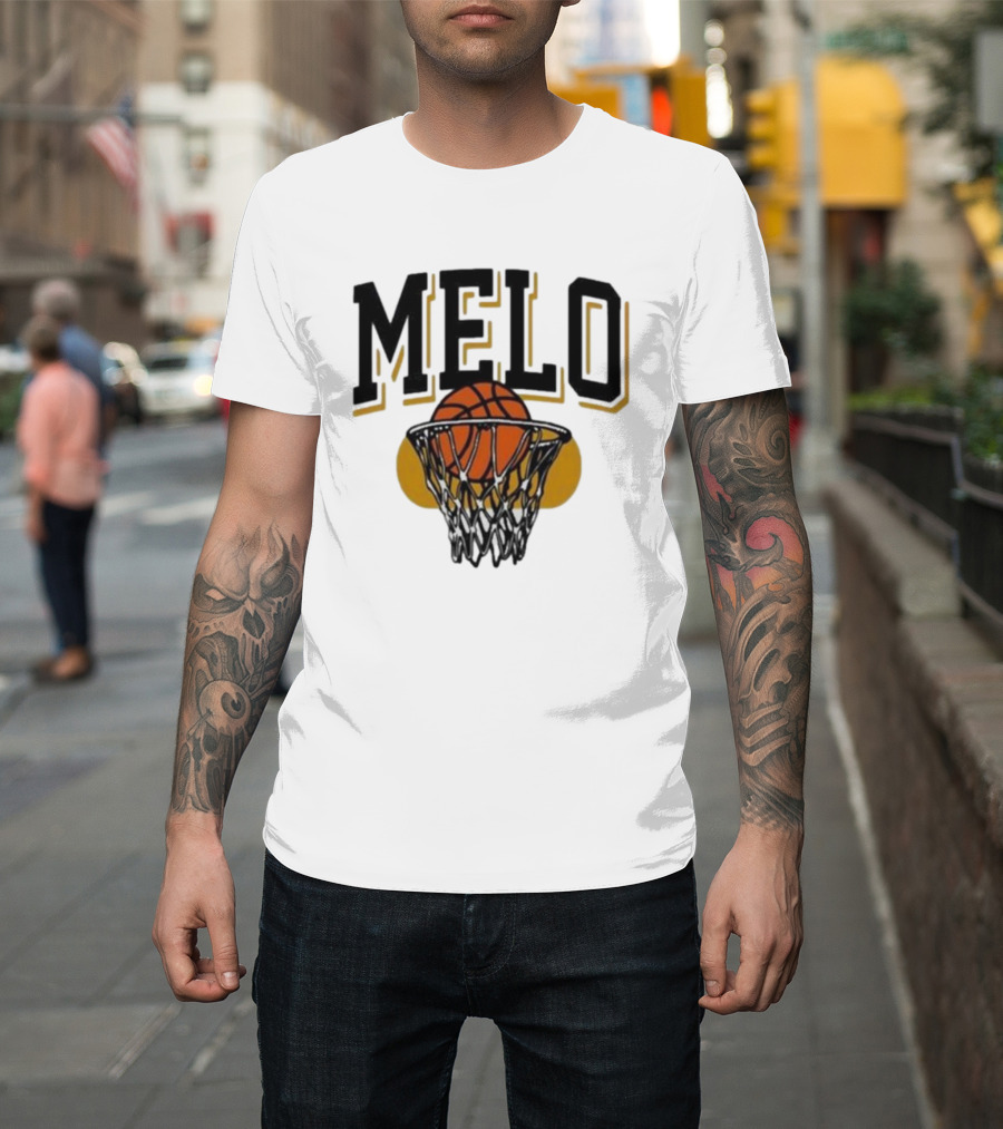 Melo Los Angeles Basketball Hoop Net Iconic T-Shirt