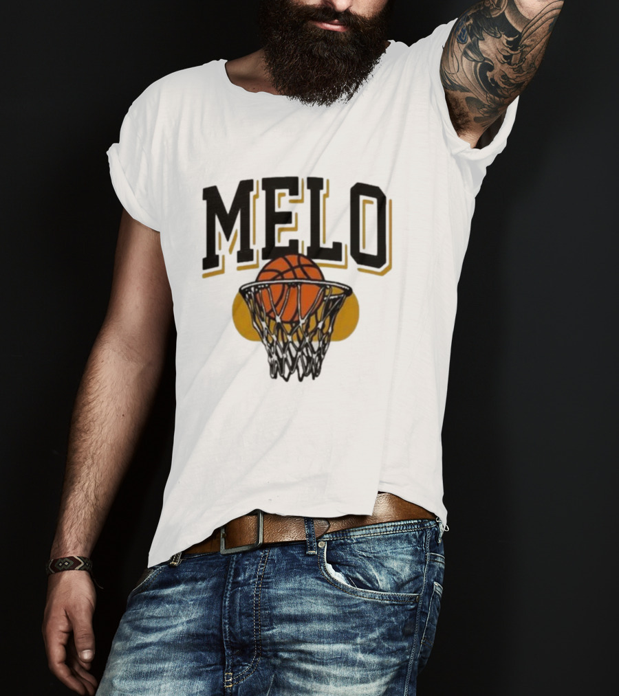 Melo Los Angeles Basketball Hoop Net Iconic T-Shirt