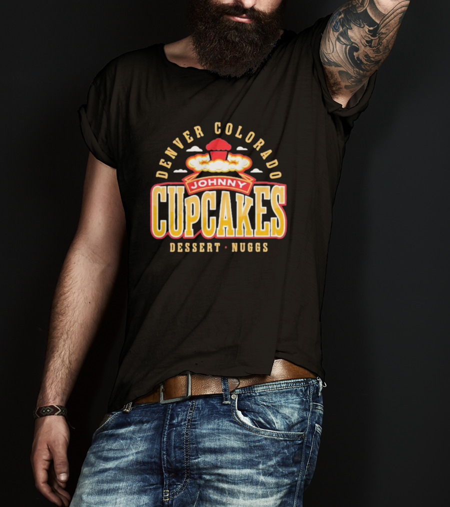 Denver Colorado Johnny Cupcakes Dessert Nuggs T-Shirt