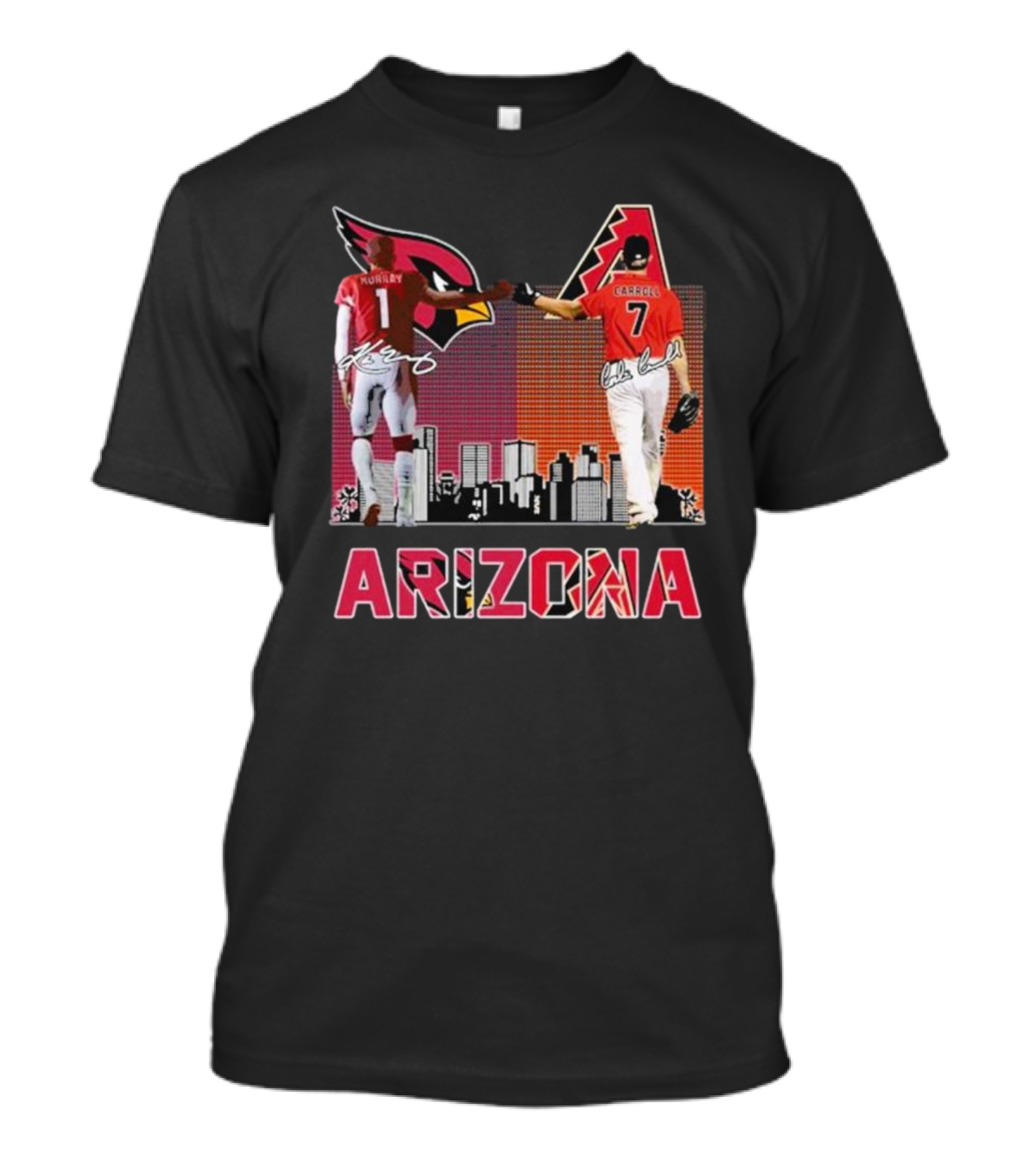 Arizona Cardinals Diamondbacks Kyler Murray And Corbin Carroll Signatures T-Shirt
