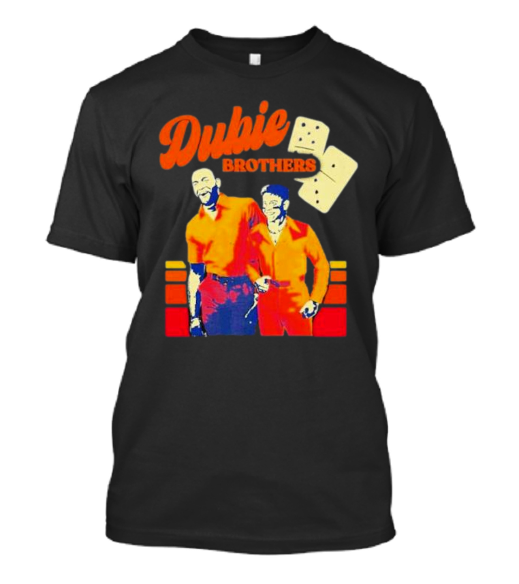 Dubie Brothers Domino Duo Orange Outfits T-Shirt
