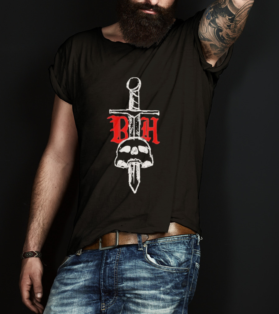 BTH Believe The Hype Skull Dagger T-Shirt