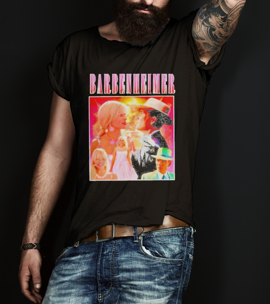 Barbenheimer Oppenheimer Barbie Movie Mashup T-Shirt