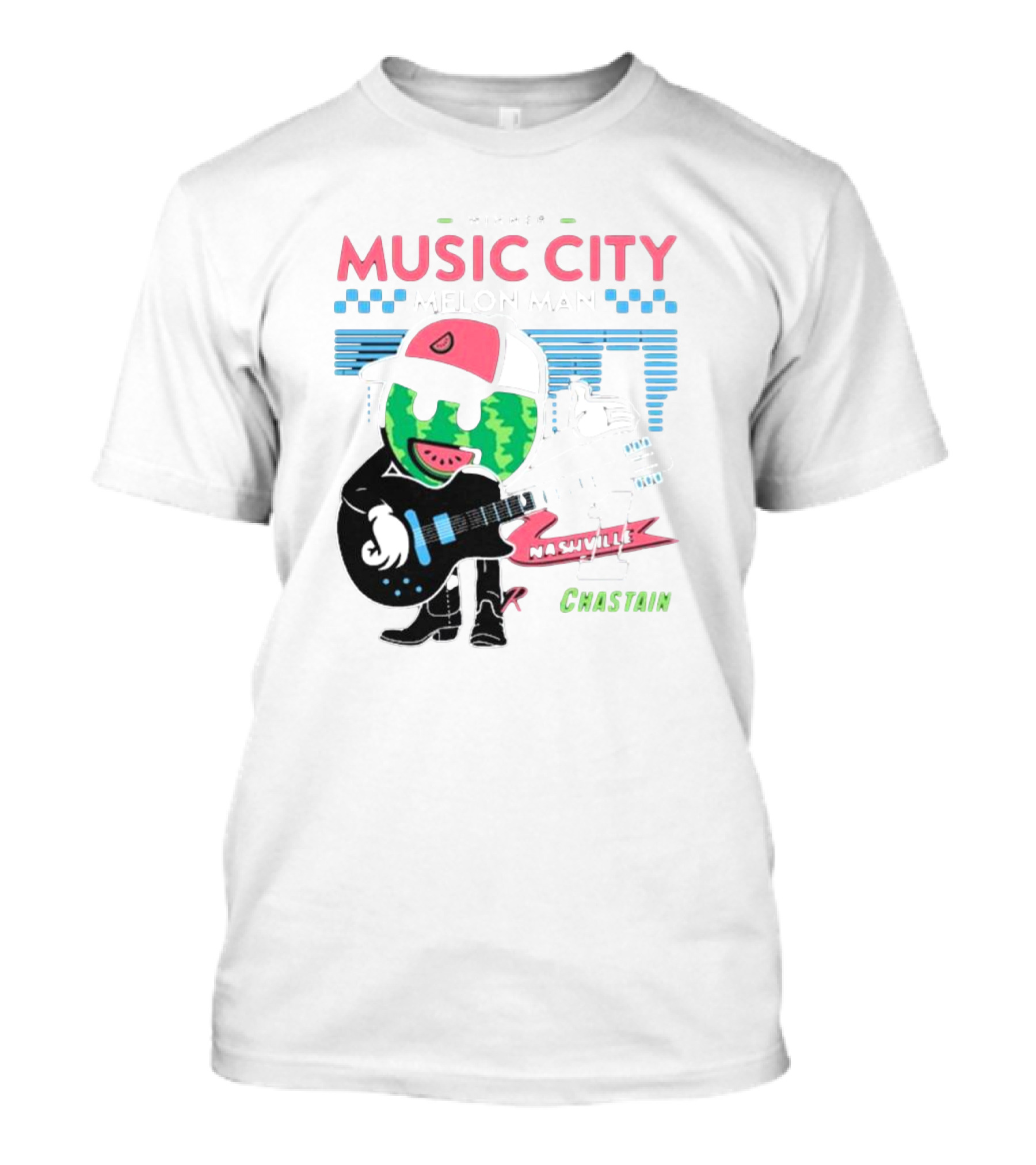 Winner Music City Melon Man Nashville Chastain T-Shirt