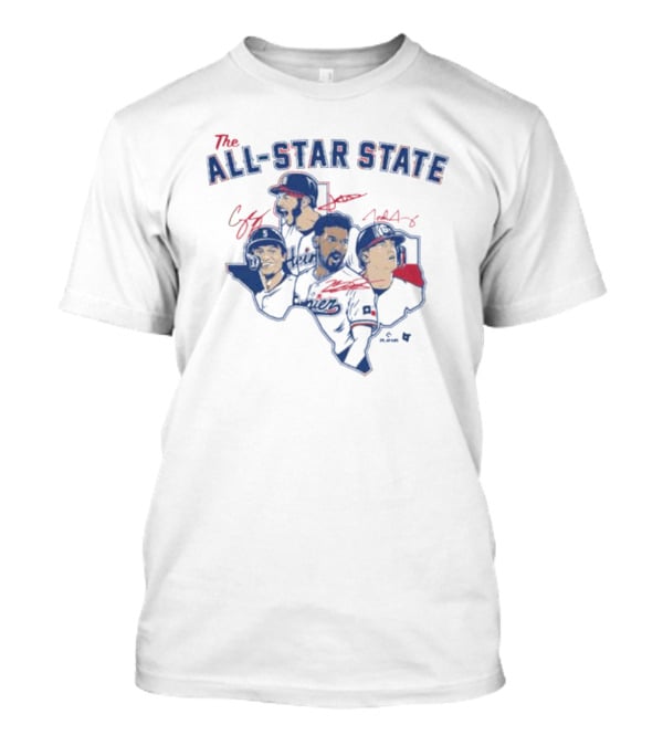 The All-Star State Texas Baseball Legends T-Shirt