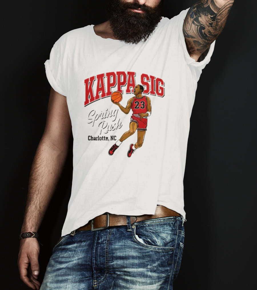 Kappa Sig 23 Basketball Spring Rush Charlotte NC T-Shirt