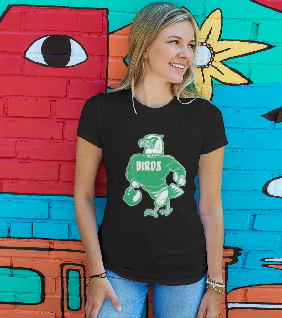 Philly Birds Mascot In Green Sweater Iconic T-Shirt