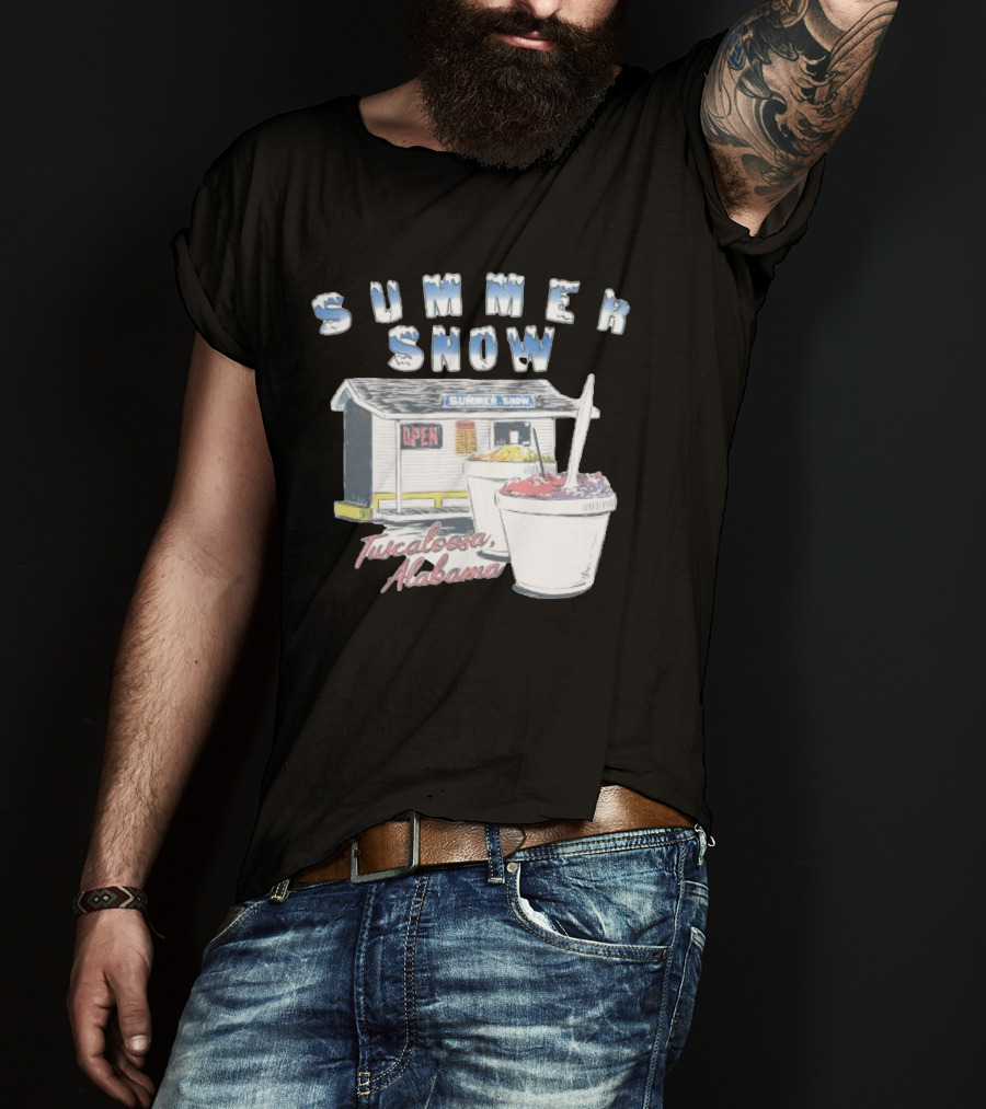 Summer Snow Tuscaloosa Alabama Open Shaved Ice Cups T-Shirt