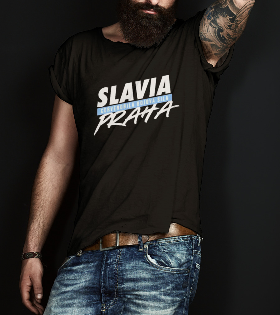 Slavia Cervenobila Bojova Sila Praha T-Shirt