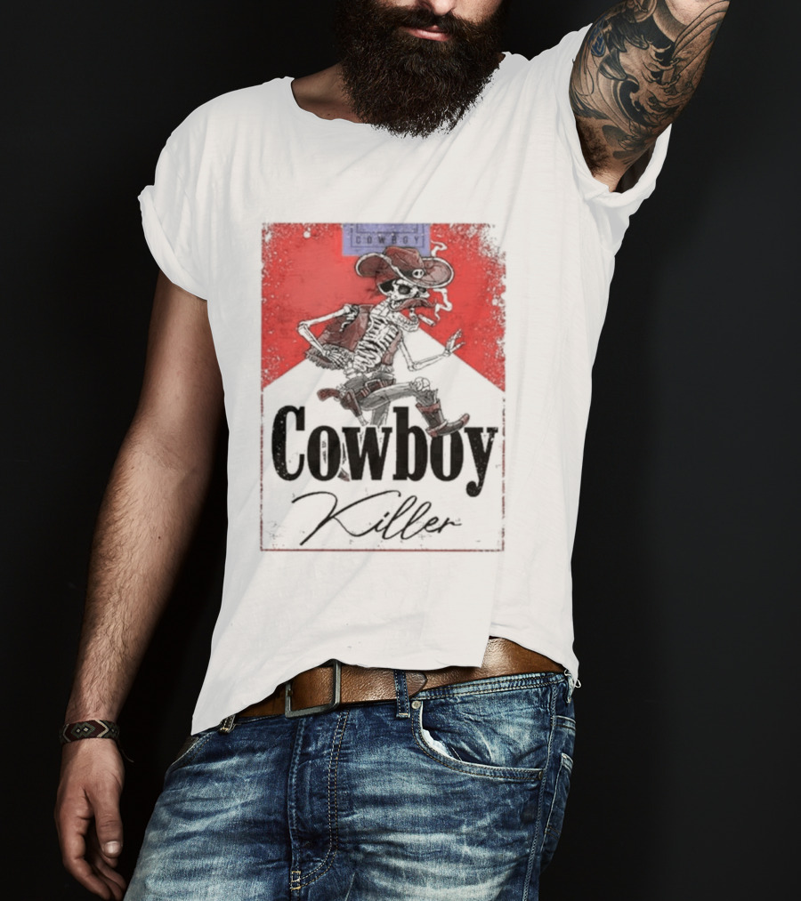 Cowboy Killer Jason Aldean Skeleton Cowboy T-Shirt