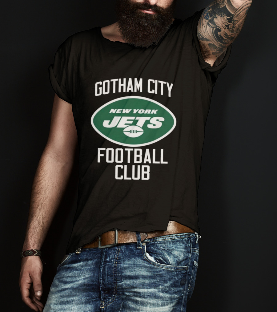 New York Jets Gotham City Football Club New York Football T-Shirt