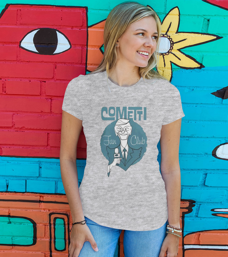 Cometti Fan Club Cartoon Microphone T-Shirt