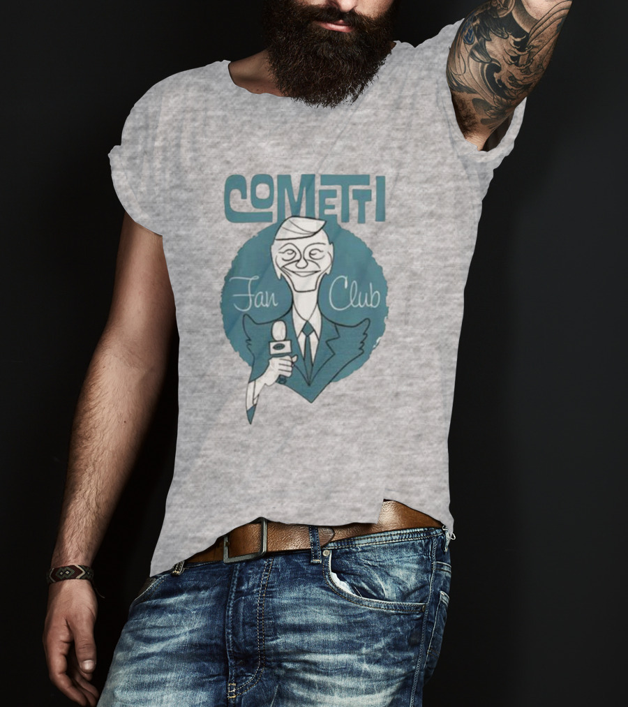 Cometti Fan Club Cartoon Microphone T-Shirt