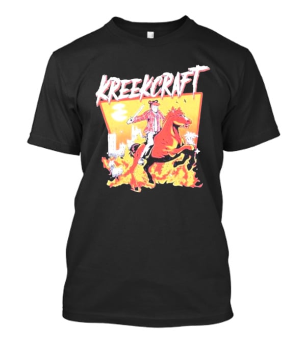 KreekCraft Fiery Horseback Adventure T-Shirt