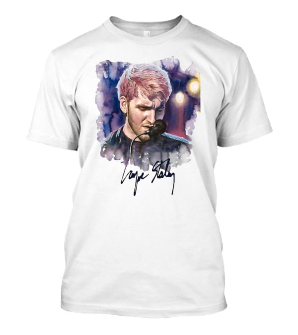 Layne Staley Signature Artwork With Microphone And Lights T-Shirt