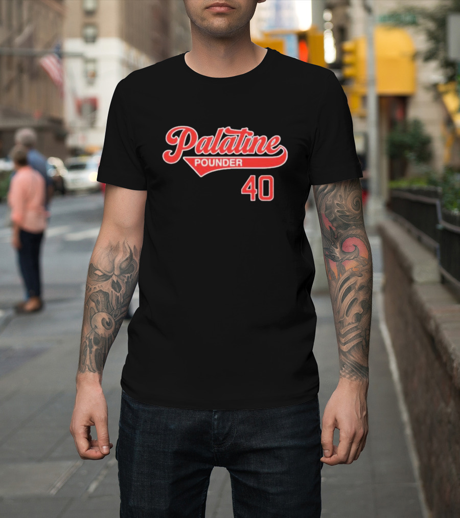 Palatine Pounder 40 Baseball T-Shirt