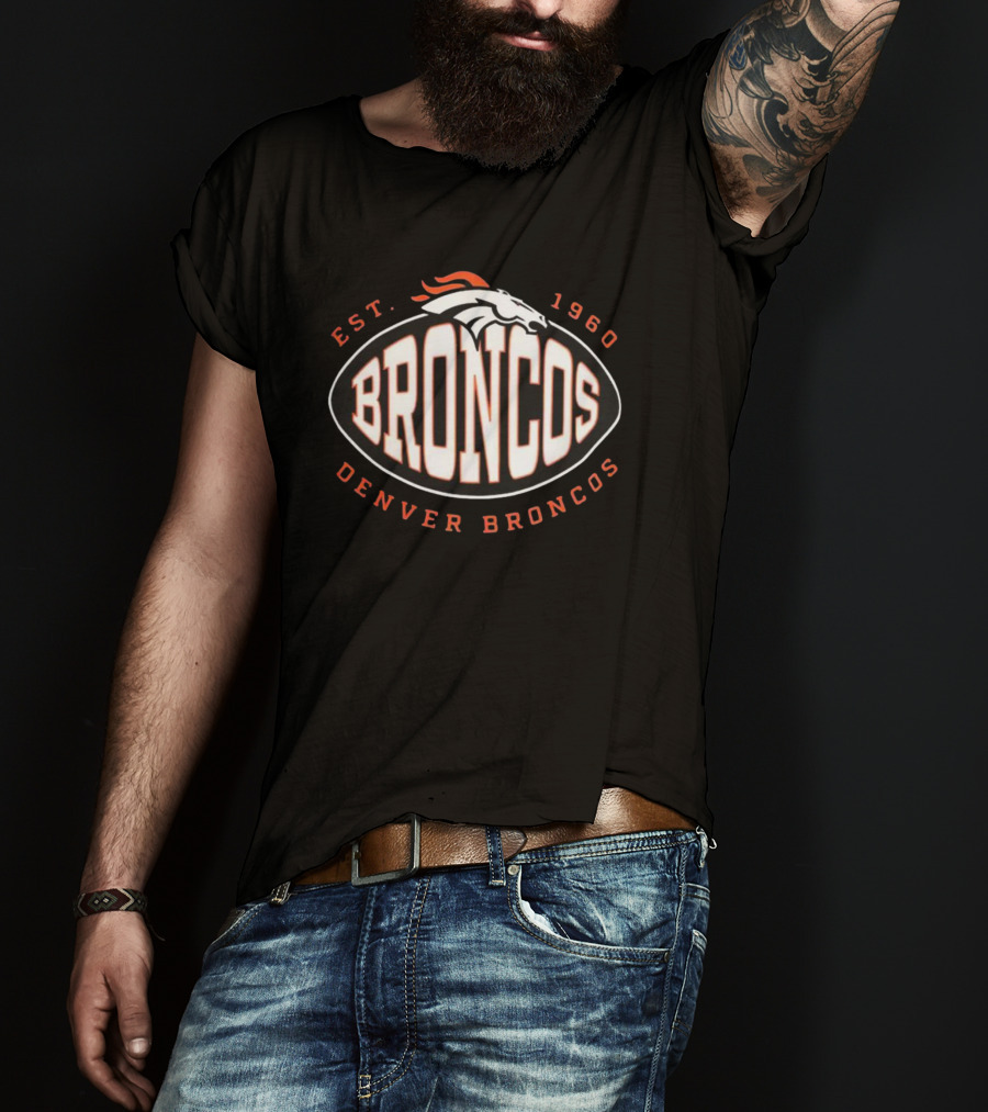 Denver Broncos BRONCOS EST 1960 NFL Trap Boss X T-Shirt