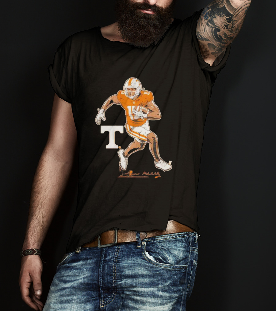 Tennessee Football Bru McCoy Superstar Pose T Vols Football T-Shirt