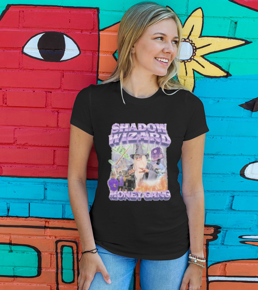 Shadow Wizard Money Gang Swagstimulus Magical Power Dollar Vibes T-Shirt