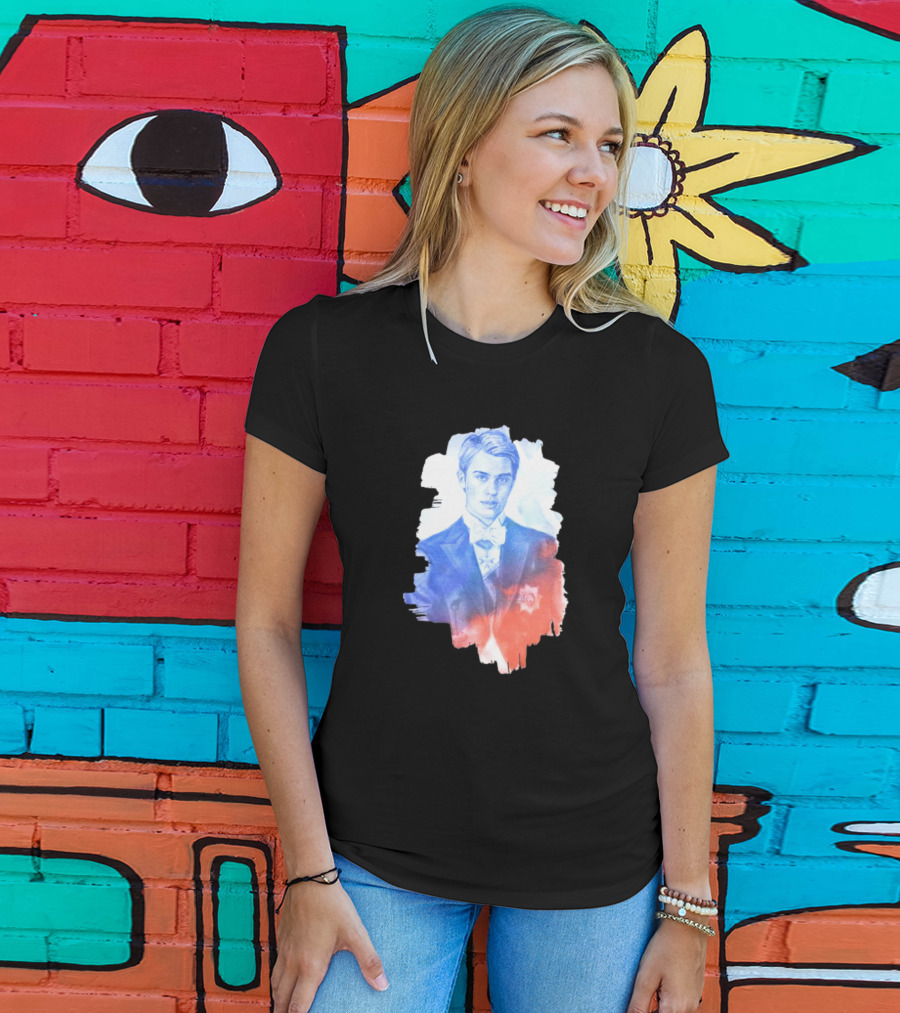 Your Royal Highness Portrait In Blue And Red Tones T-Shirt