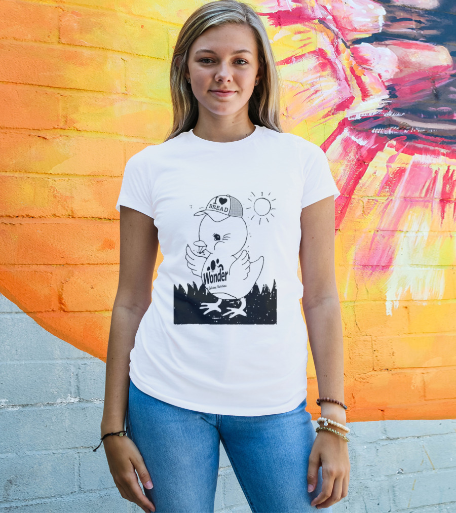 Wonder Bread Duck I Love Bread T-Shirt