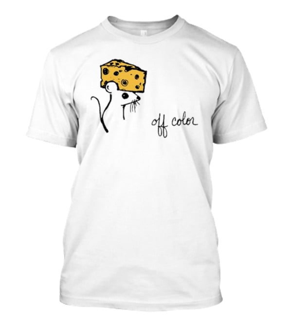 Cheesehead Mouse Off Color Sketch With Cheese Hat T-Shirt