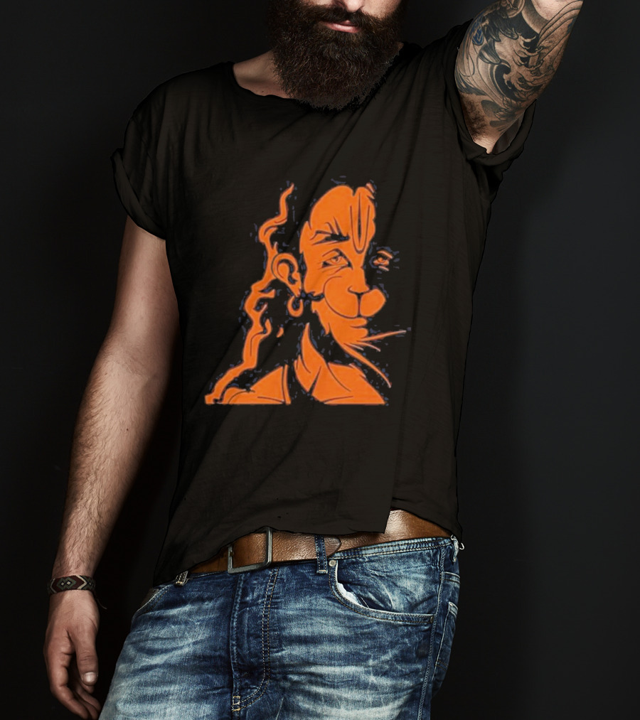 Happy Hanuman Iconic Orange T-Shirt